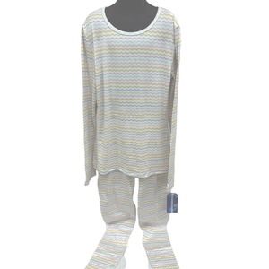 NWT Max And Olivia Sz L 10-12 Girls 2 Piece Long Sleeve Pajama Pants Set